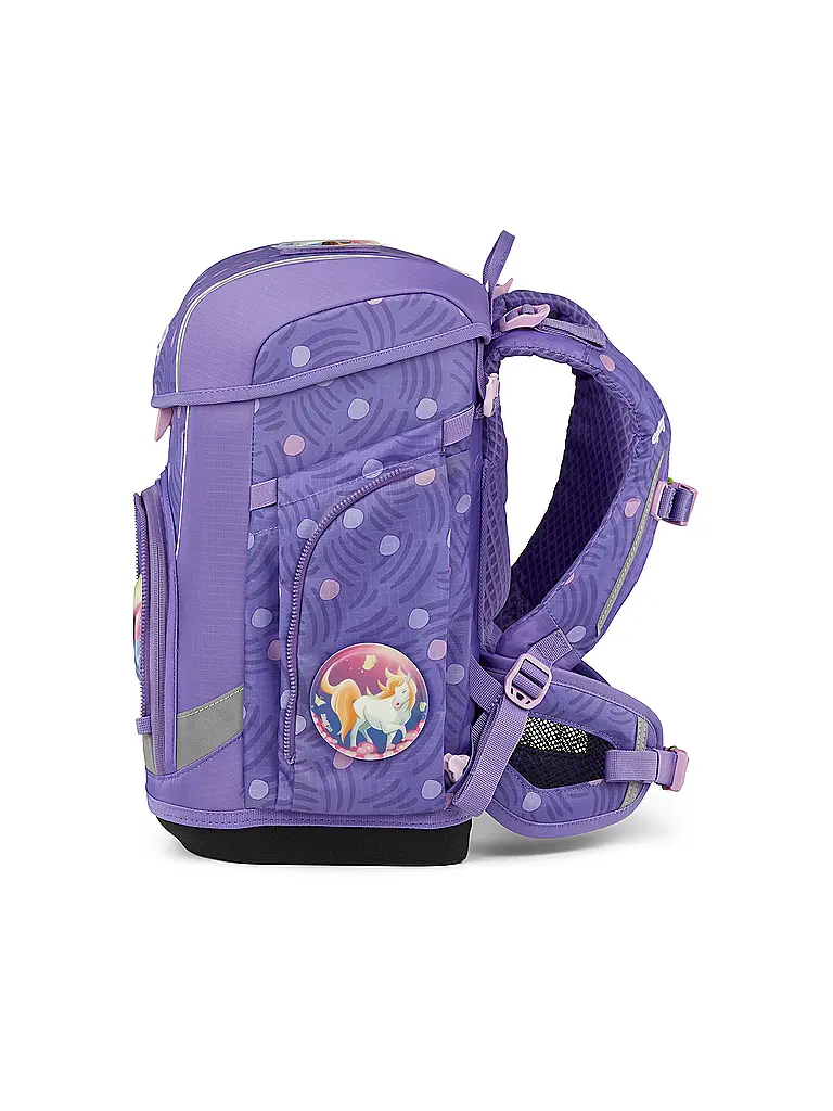 ERGOBAG | Schultaschen Set 5tlg CUBO LIGHT PonyBäradies | Lila