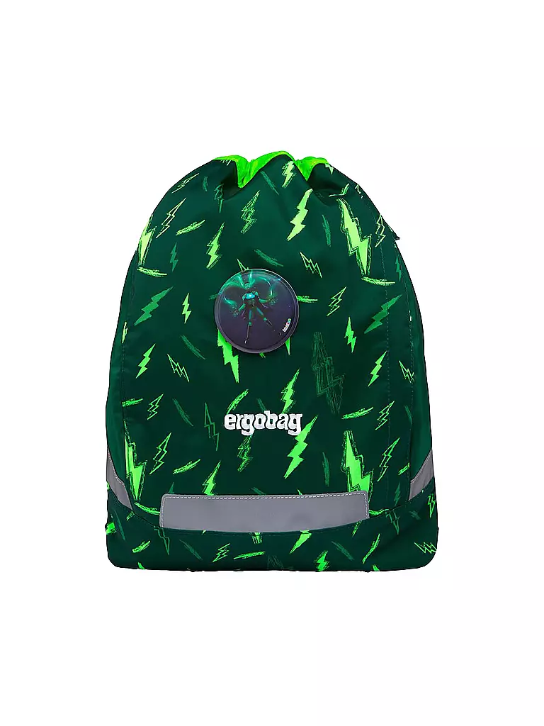 ERGOBAG | Schultaschen Set 5tlg CUBO Lumi - Bärtastisch | olive