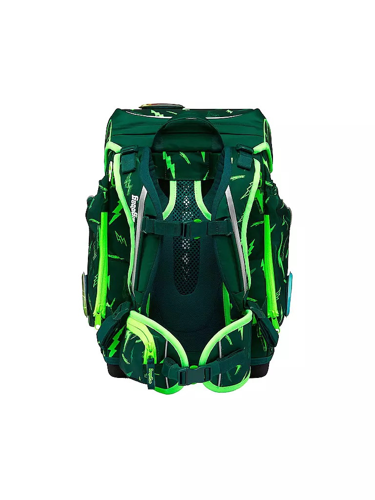 ERGOBAG | Schultaschen Set 5tlg CUBO Lumi - Bärtastisch | olive