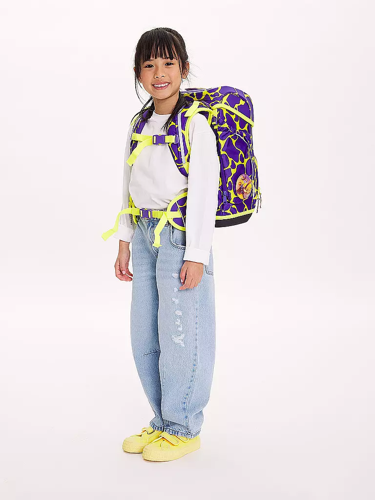 ERGOBAG | Schultaschen Set 5tlg CUBO Lumi SuBärkraft | lila