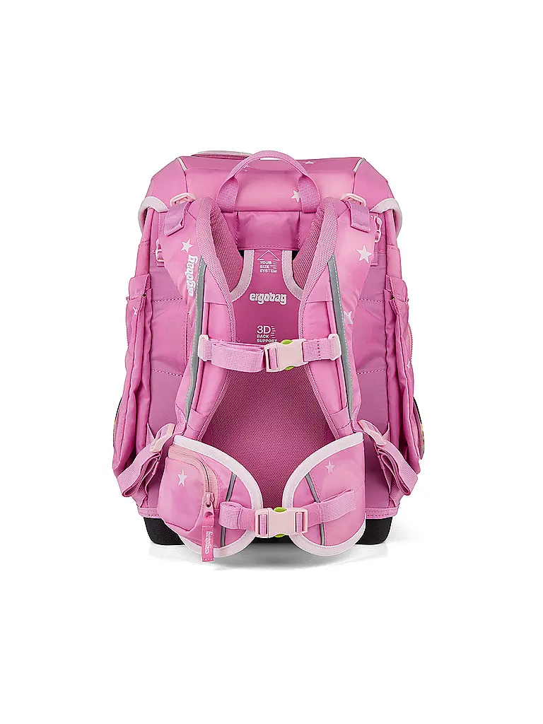 ERGOBAG | Schultaschen Set 5tlg CUBO WolkenzauBär 2026 | Rosa