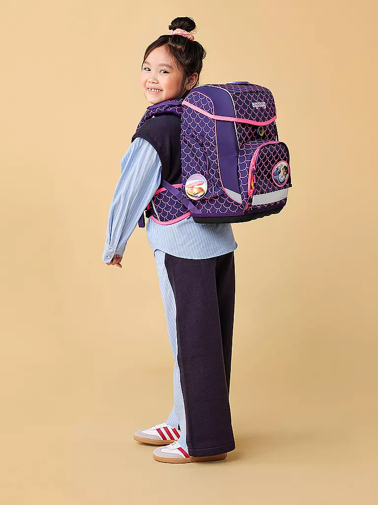 ERGOBAG | Schultaschen Set 5tlg CUBO | lila