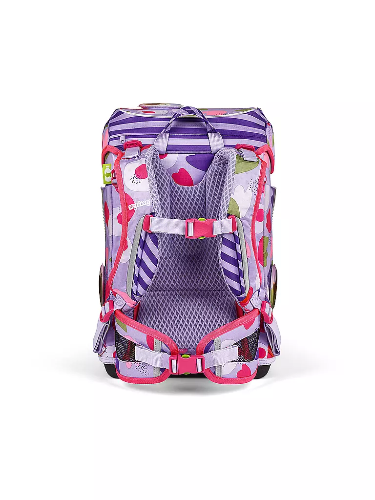 ERGOBAG | Schultaschen Set 6tlg CUBO Light -  BlütenzauBär | petrol