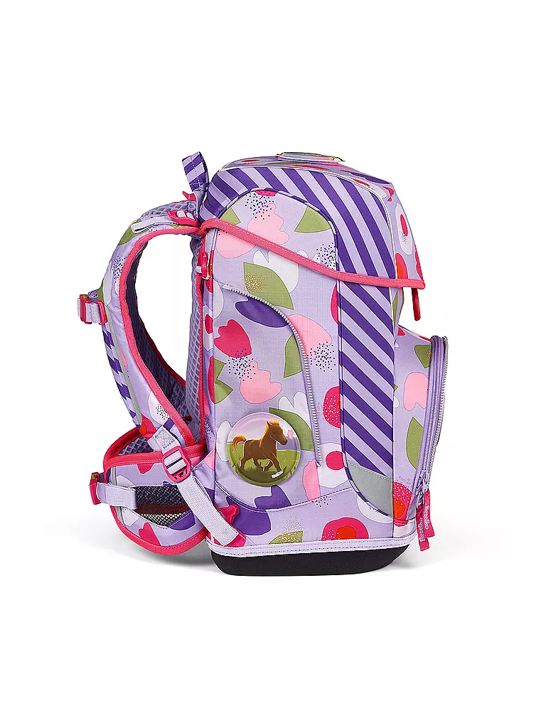 ERGOBAG | Schultaschen Set 6tlg CUBO Light -  BlütenzauBär | petrol