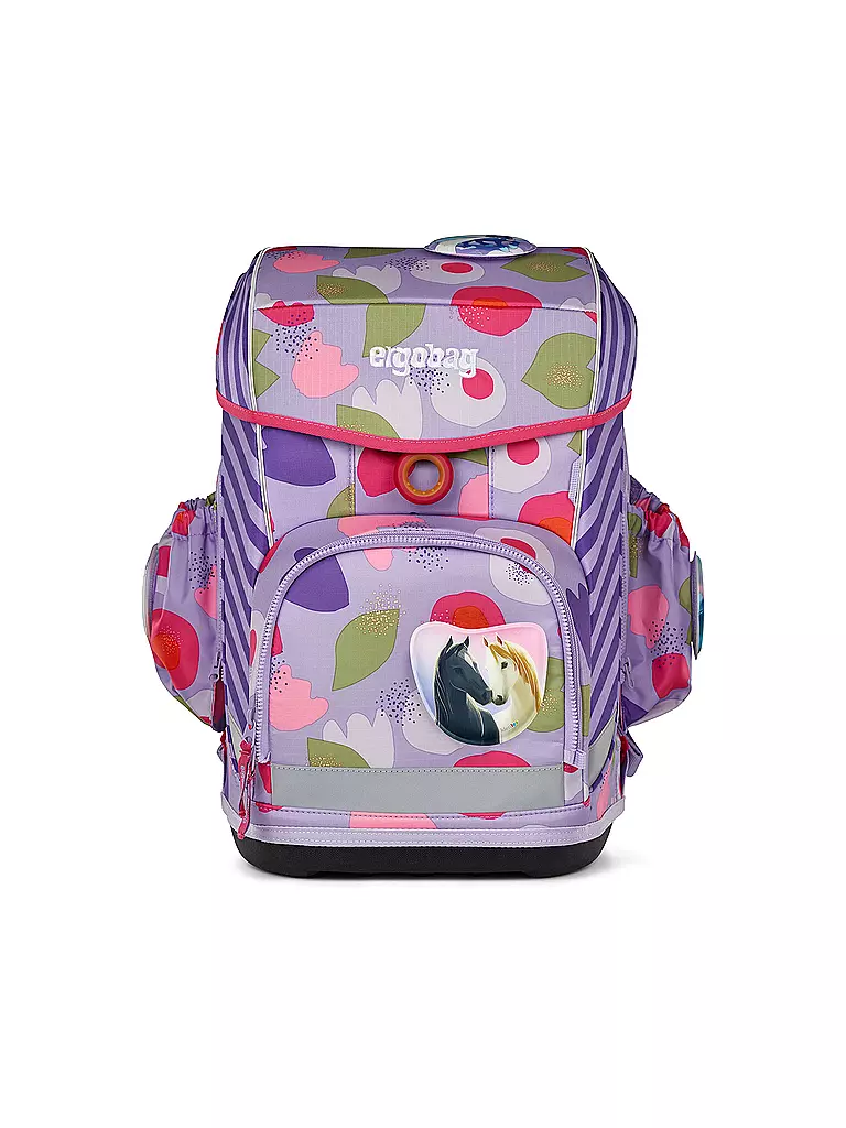 ERGOBAG | Schultaschen Set 6tlg CUBO LIGHT BlütenzauBär | lila