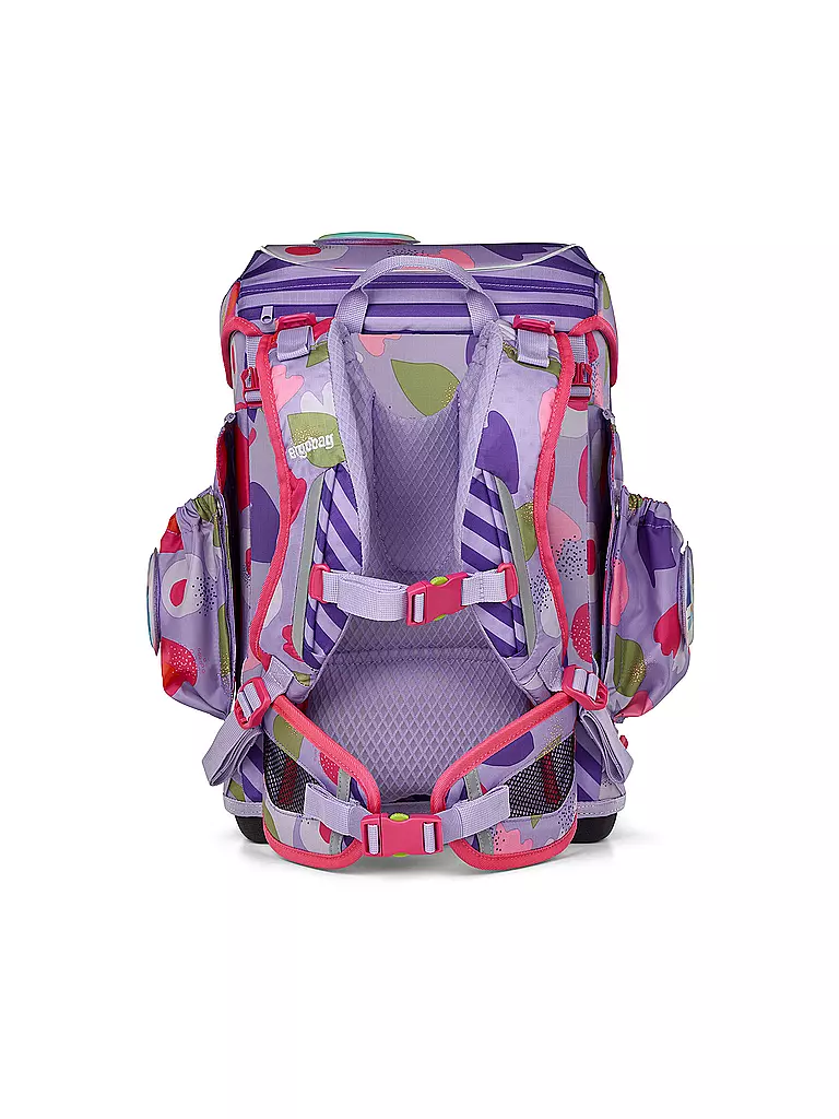 ERGOBAG | Schultaschen Set 6tlg CUBO LIGHT BlütenzauBär | lila