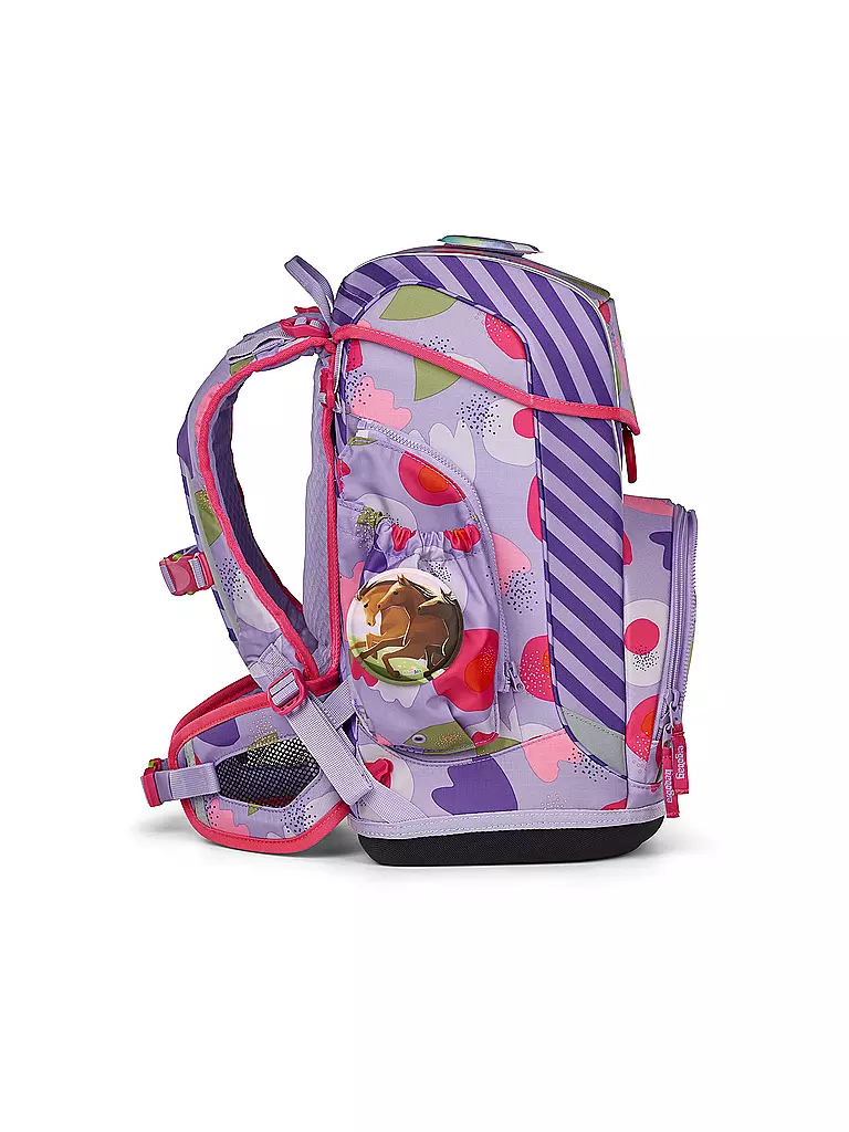 ERGOBAG | Schultaschen Set 6tlg CUBO LIGHT BlütenzauBär | lila