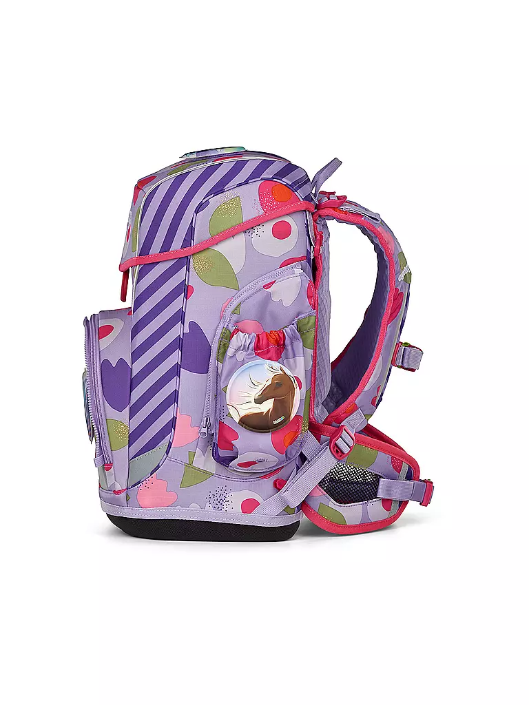 ERGOBAG | Schultaschen Set 6tlg CUBO LIGHT BlütenzauBär | lila
