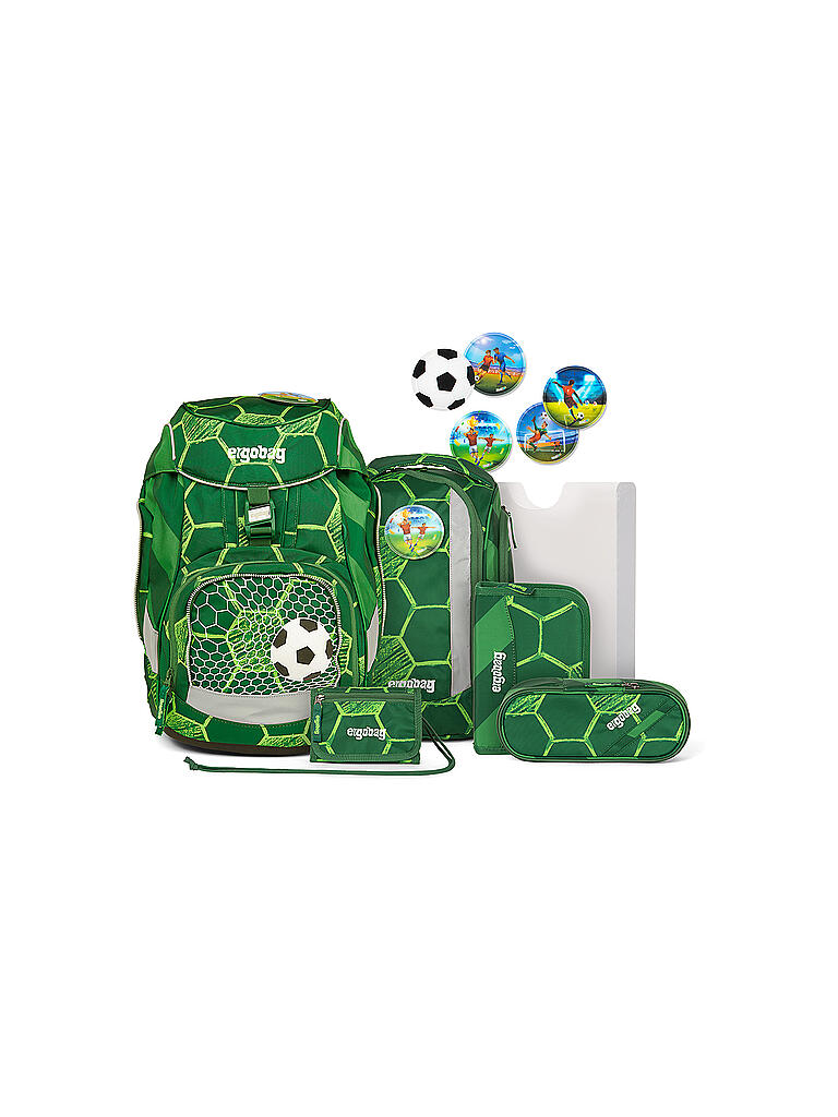 ERGOBAG | Schultaschen Set 6tlg Pack - ElfmetBär | grün