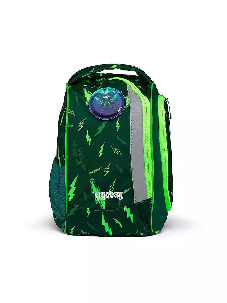 ERGOBAG | Schultaschen Set 6tlg PACK Lumi - Bärtastisch | olive