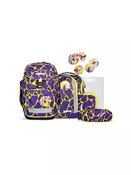 ERGOBAG | Schultaschen Set 6tlg PACK Lumi - PerlentauchBär  | lila