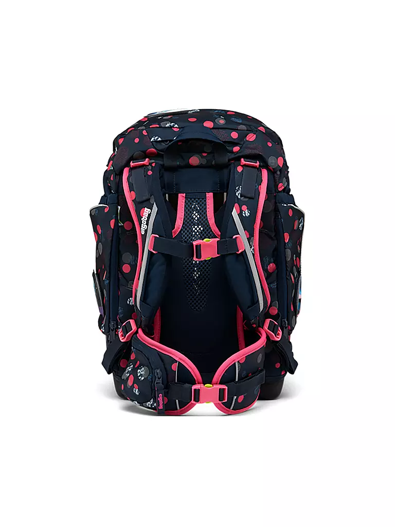 ERGOBAG | Schultaschen Set 6tlg PACK Reflex Glow - PhantBärsi | schwarz