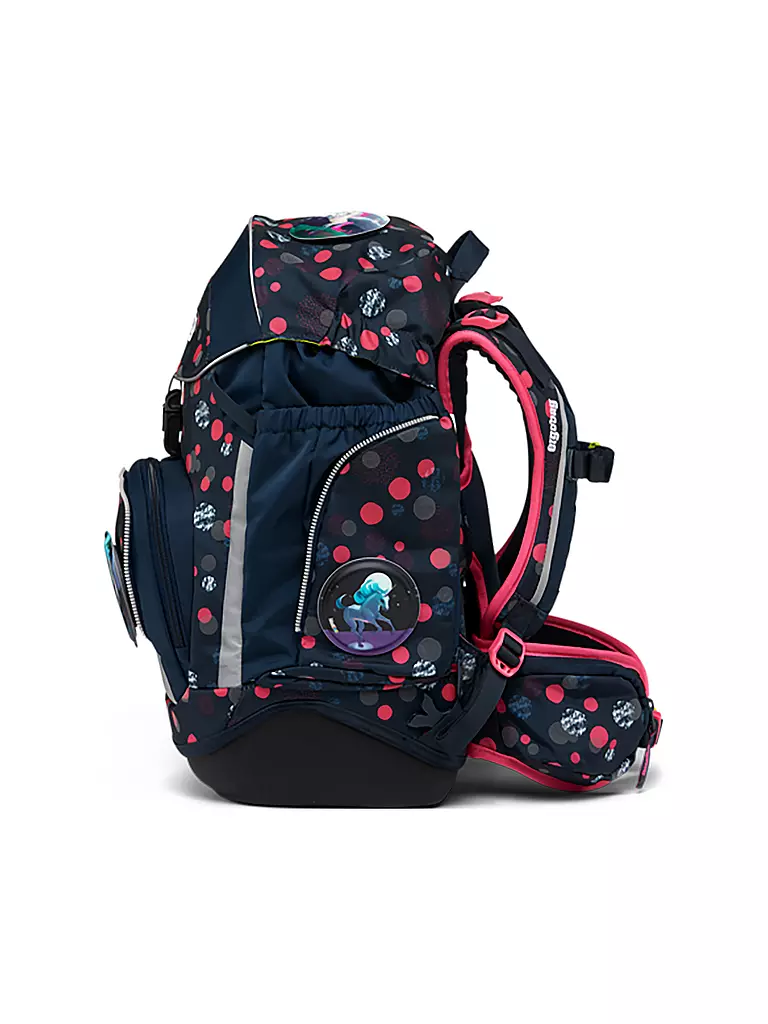 ERGOBAG | Schultaschen Set 6tlg PACK Reflex Glow - PhantBärsi | schwarz