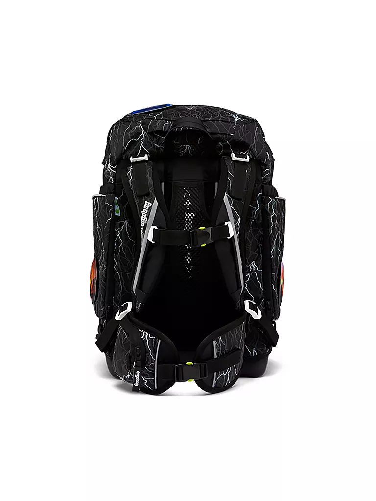 ERGOBAG | Schultaschen Set 6tlg PACK Reflex Glow - Super ReflektBär | dunkelblau
