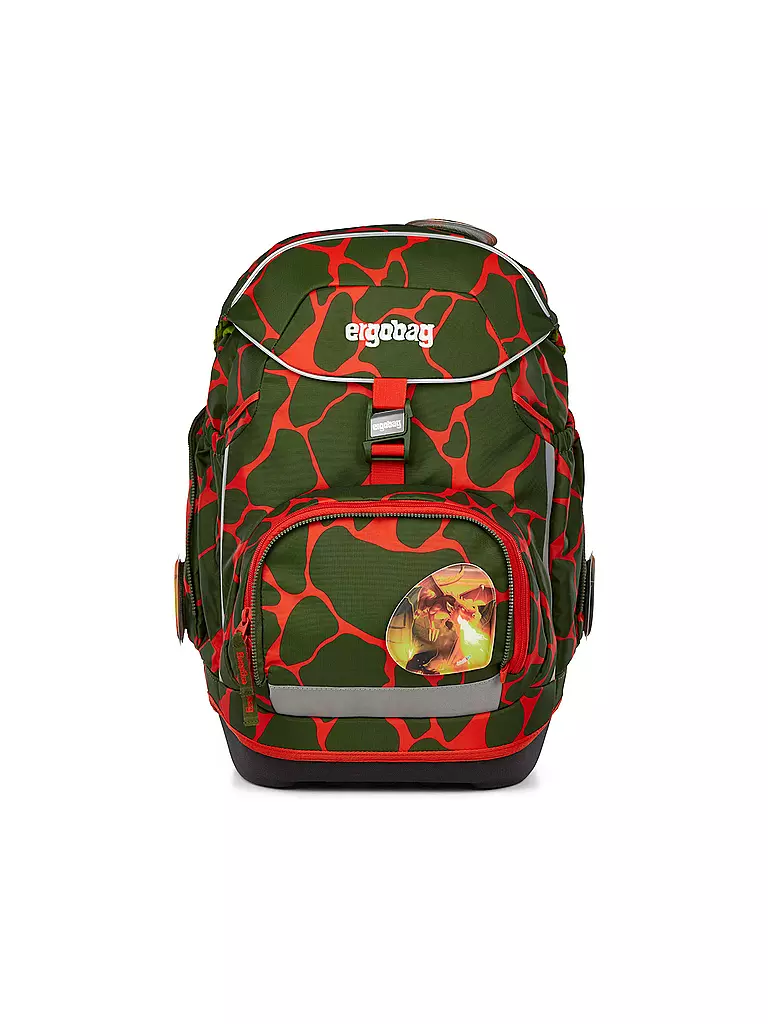 ERGOBAG | Schultaschen Set 6tlg. PACK FeuerspeiBär | olive