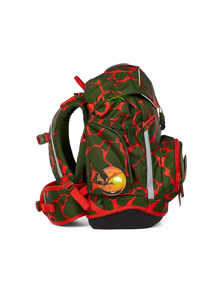 ERGOBAG | Schultaschen Set 6tlg. PACK FeuerspeiBär | olive