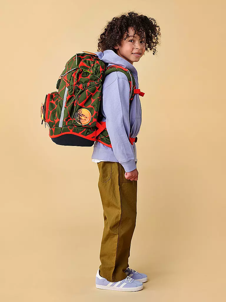 ERGOBAG | Schultaschen Set 6tlg. PACK FeuerspeiBär | olive