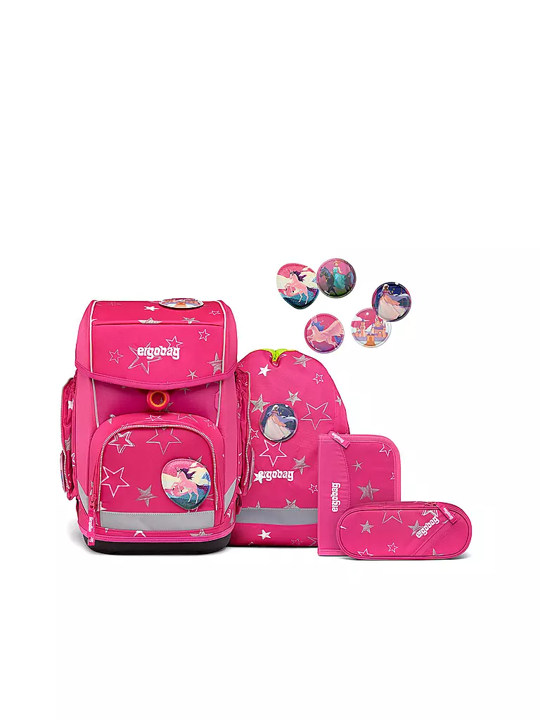 ERGOBAG | Schultaschen Set Cubo 5tlg SternzauBär | pink