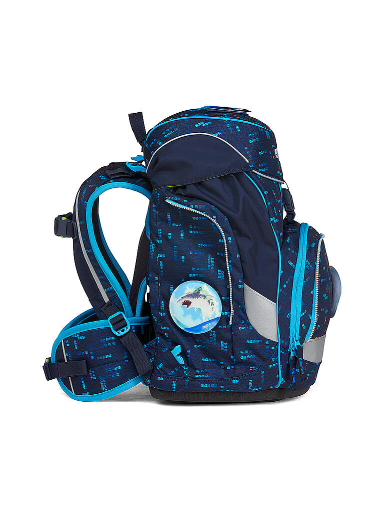 ERGOBAG | Schultaschen Set Pack 6 tlg Tiefseetauchbär | blau
