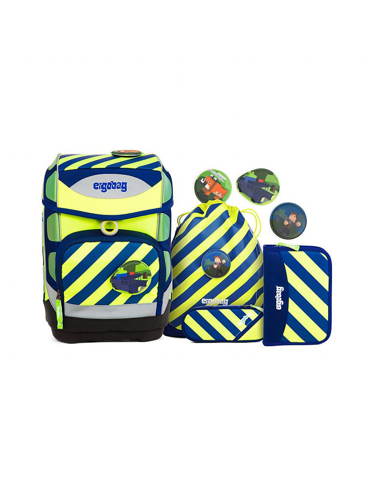 ERGOBAG | Schultaschen-Set 6-tlg- "Cubo - IllumiBär" NEO Edition | keine Farbe