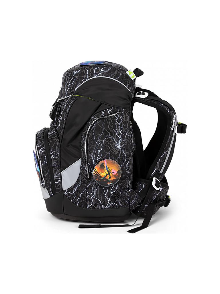 ERGOBAG | Schultaschen-Set 6-tlg. "Pack Glow Edition - Super ReflektBär" | schwarz