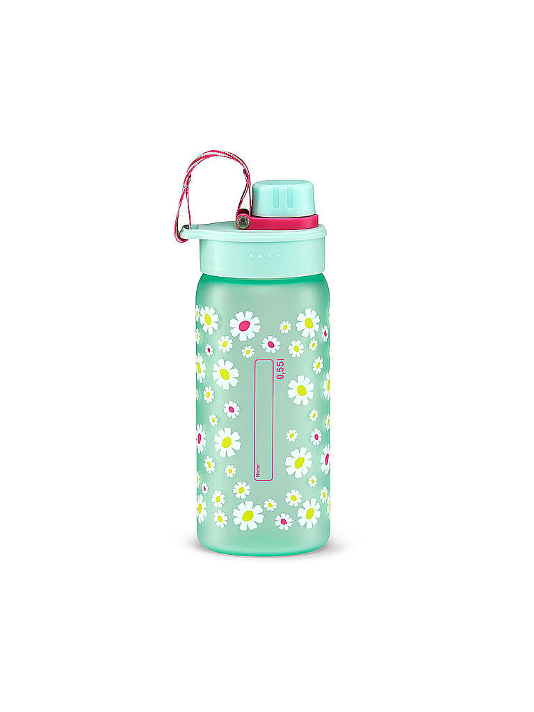 ERGOBAG | Trinkflasche 0,5L Blümchen | hellgrün