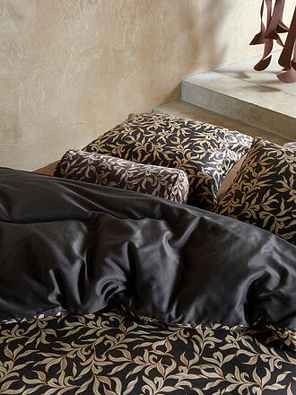 ESSENZA | Satin Bettwäsche JULIETTE 70x90cm/140x200cm Almost Black