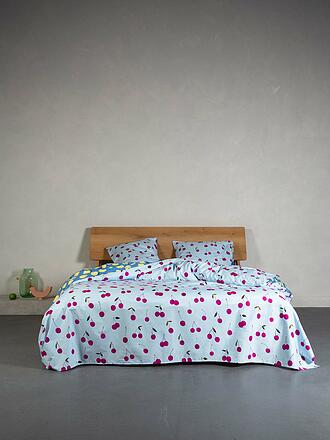 ESSENZA | Perkal Bettwäsche ZESTY CHERRY 70x90cm/140x200cm Iceblue