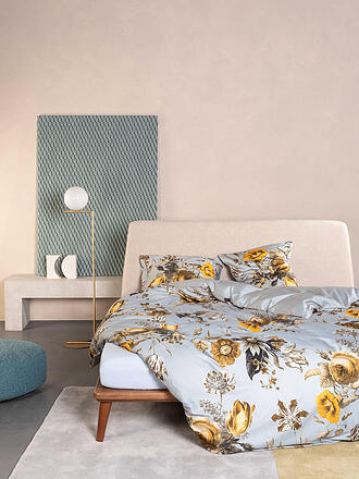 ESSENZA | Satin Bettwäsche FLOREAN 70x90/140x200cm Grey