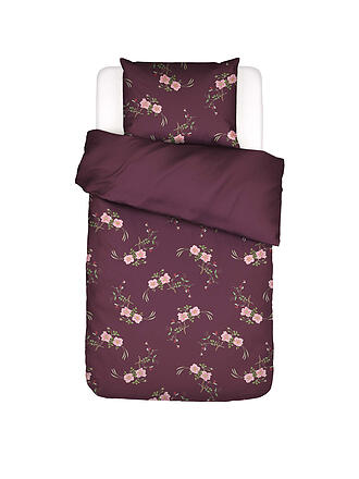 ESSENZA | Satin Bettwäsche MAREN 70x90cm/140x200cm Mauve Wne