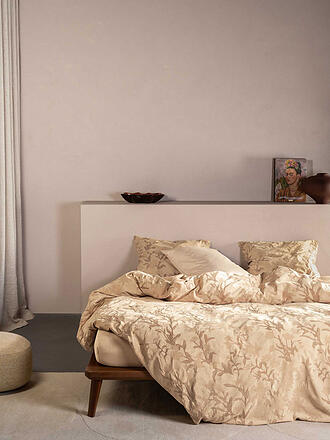 ESSENZA | Satin Bettwäsche CLAUDINE 70x90cm/140x200cm Golden Sand