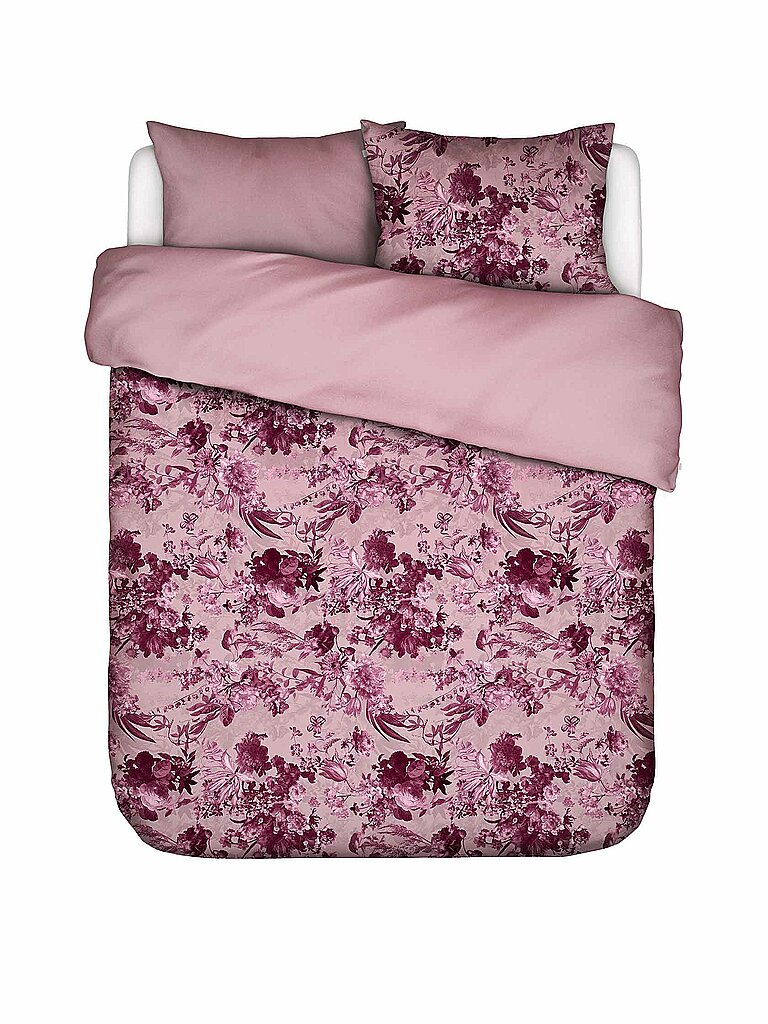 ESSENZA Satin Bettwäsche ANNABELLA 70x90cm/140x200cm Spot on Pink beere – ESSENZA