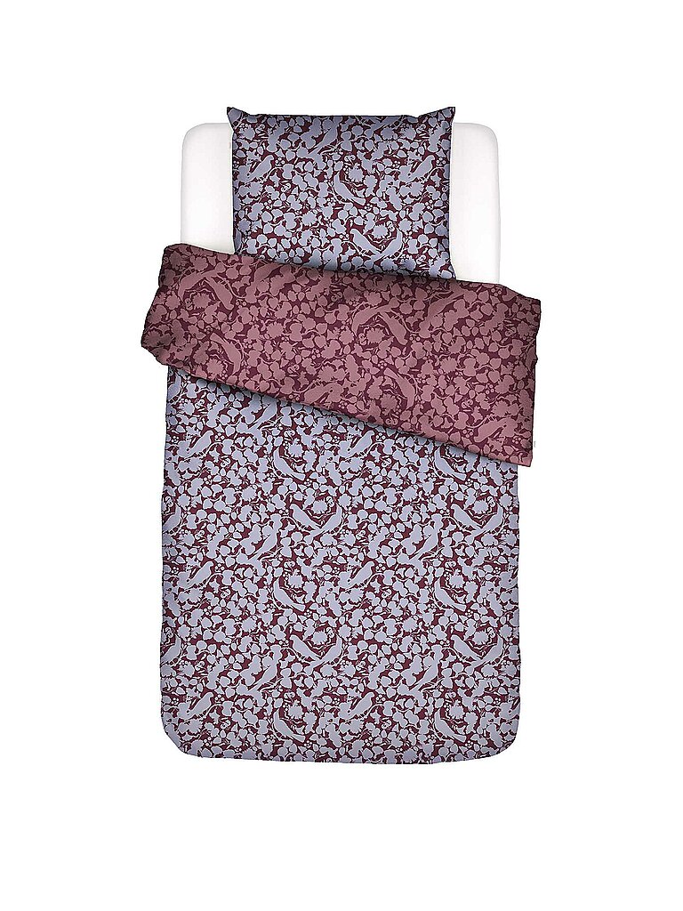 ESSENZA Flanell Bettwäsche ROSIE 70x90cm/140x200cm beere – ESSENZA
