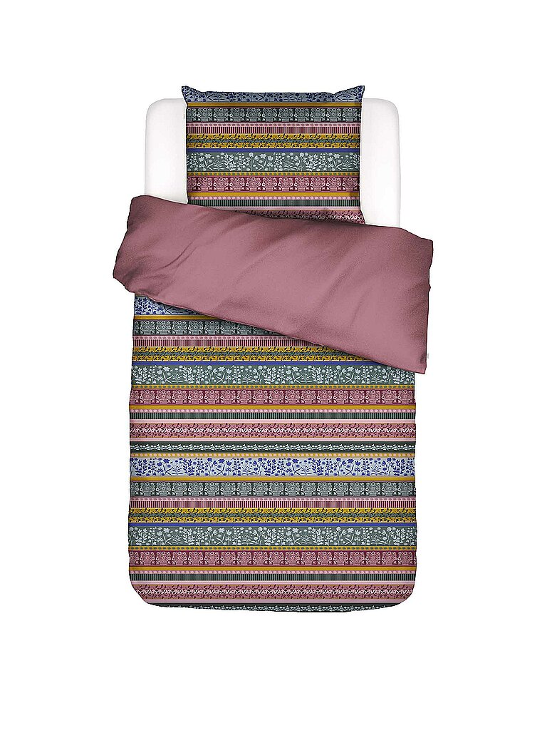 ESSENZA Flanell Bettwäsche LITA 70x90cm/140x200cm beere – ESSENZA
