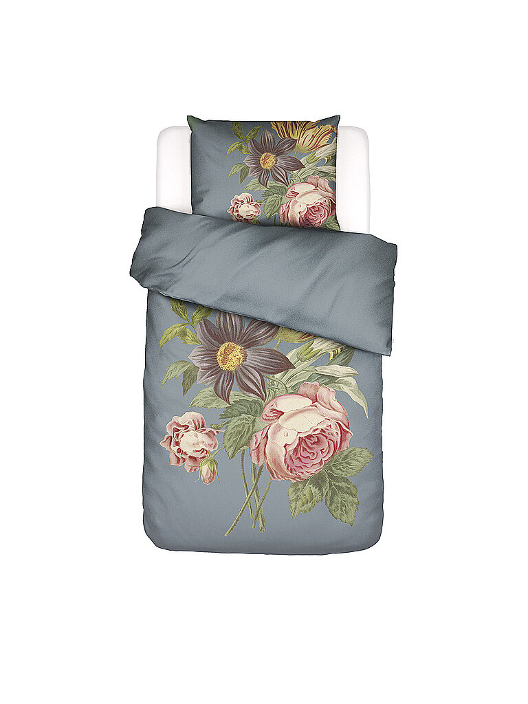 ESSENZA Satin Bettwäsche 70x90cm / 140x220cm MADIA Global Grey hellgrau