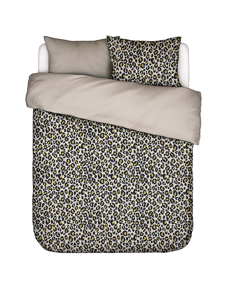 ESSENZA Satin Bettwäsche 2x  70x90cm / 200x200cm FEDELIA Sand Storm hellbraun