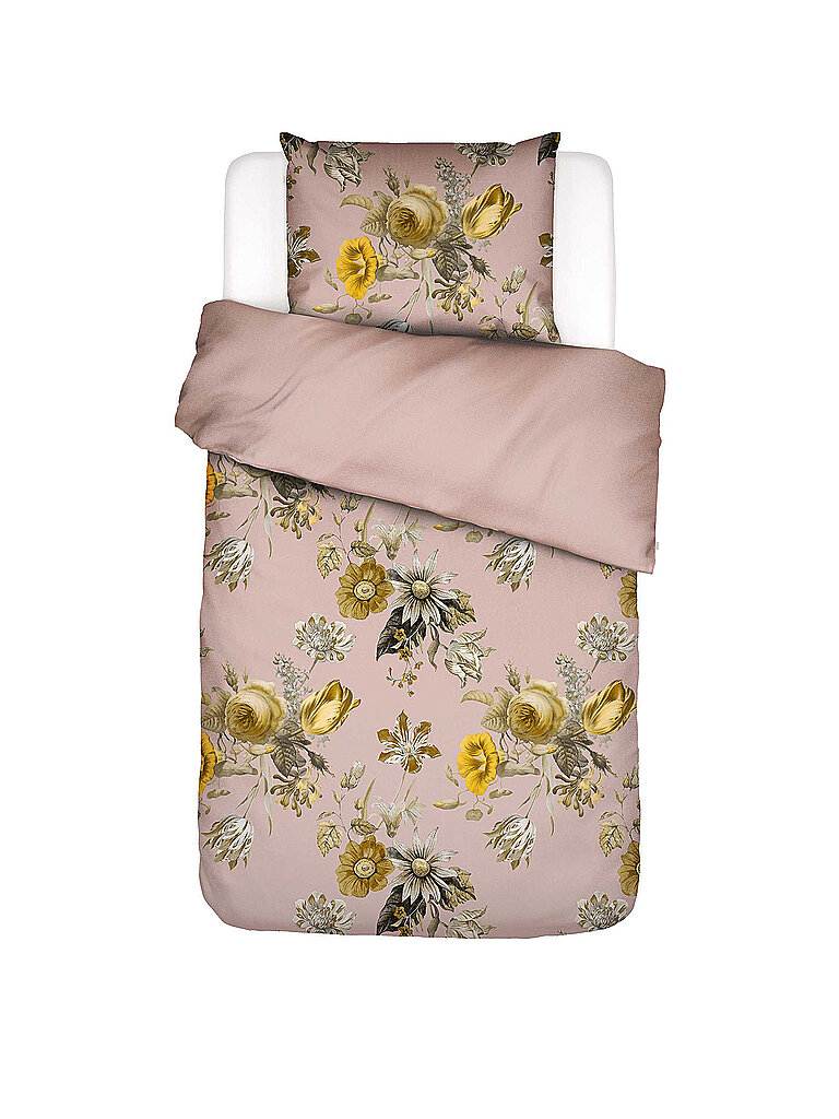 ESSENZA Satin Bettwäsche FLOREAN 70x90/140x200cm Blush Pink rosa