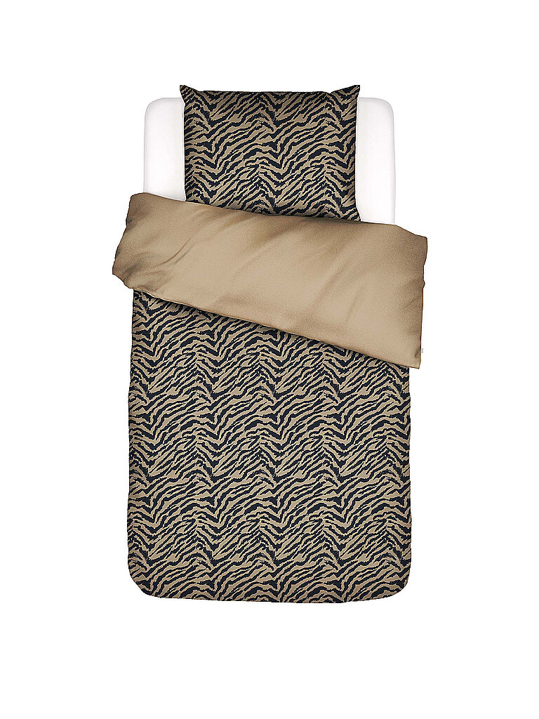 ESSENZA Satin Bettwäsche BELINE 70x90cm/140x200cm Golden Sand hellbraun