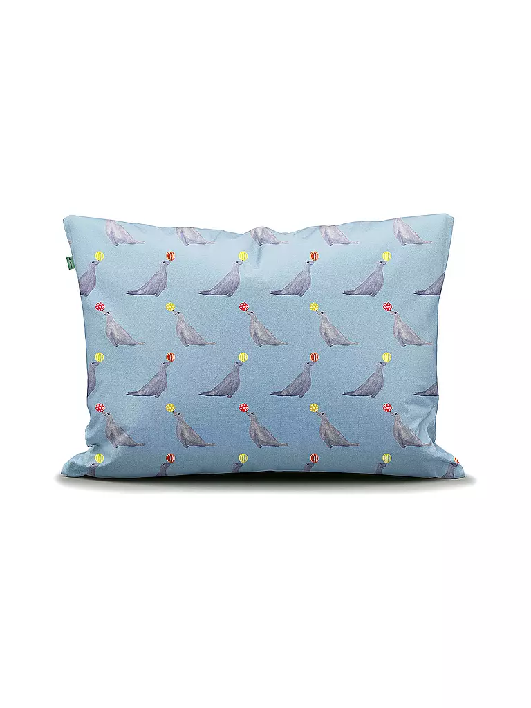 ESSENZA | Perkal Bettwäsche SEAL THE DEAL 70x90cm/140x200cm Fun Blue | dunkelblau