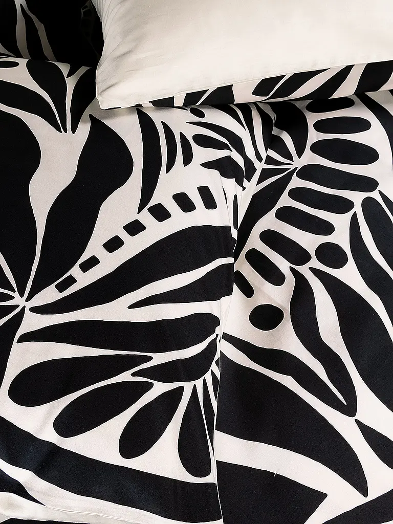 ESSENZA | Satin Bettwäsche 2x  70x90cm / 140x200cm ALLORI Anthracite | grau