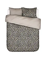 ESSENZA | Satin Bettwäsche 2x  70x90cm / 140x200cm FEDELIA Sand Storm | hellbraun