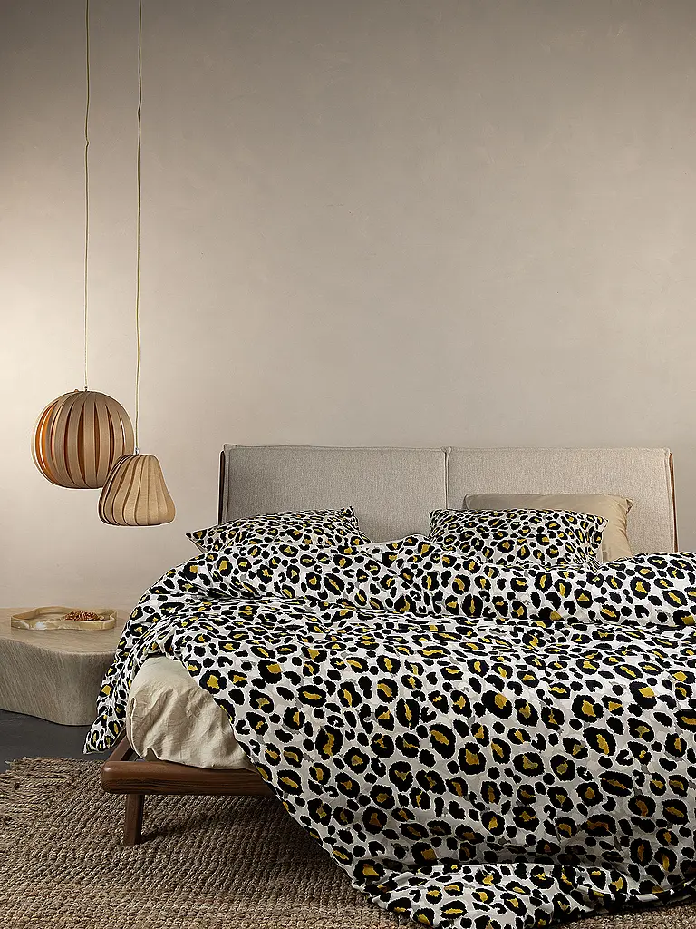ESSENZA | Satin Bettwäsche 2x  70x90cm / 140x200cm FEDELIA Sand Storm | hellbraun