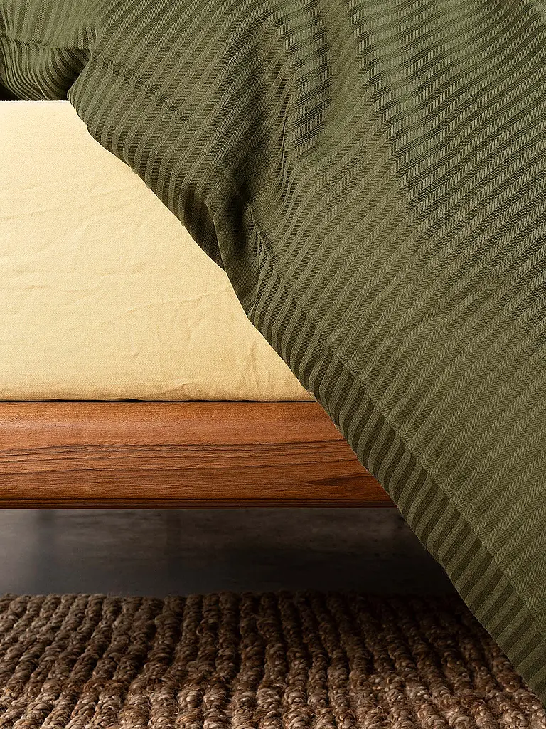 ESSENZA | Satin Bettwäsche 70x90cm / 140x200cm COLETTA Moss | olive