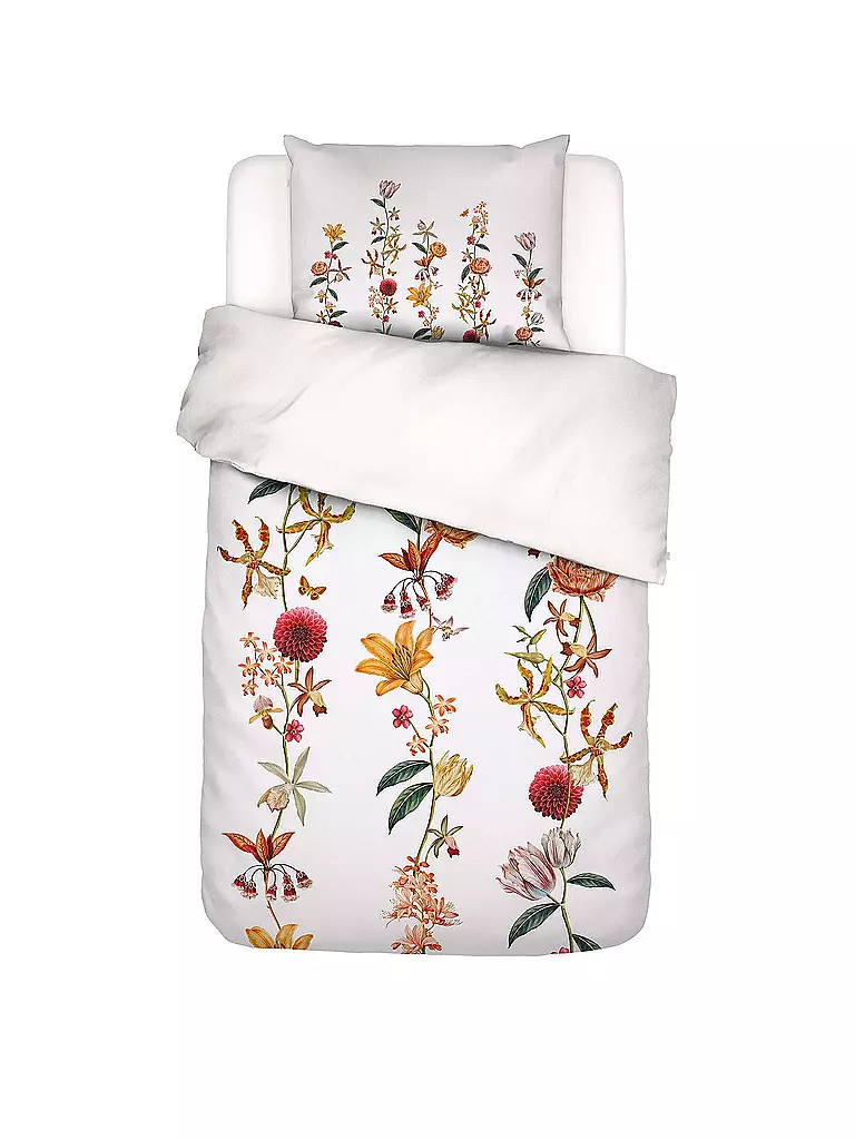 ESSENZA | Satin Bettwäsche 70x90cm / 140x200cm Feda Pure White | weiss