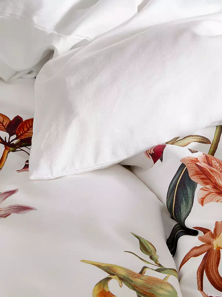 ESSENZA | Satin Bettwäsche 70x90cm / 140x200cm Feda Pure White | weiss