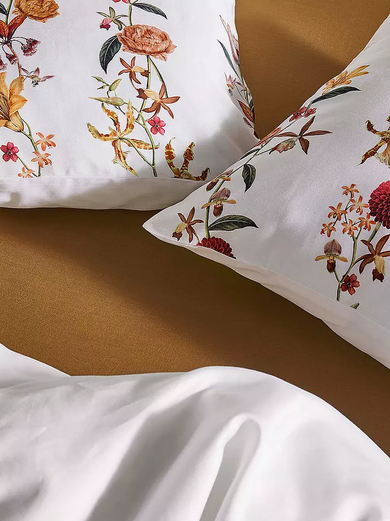ESSENZA | Satin Bettwäsche 70x90cm / 140x200cm Feda Pure White | weiss