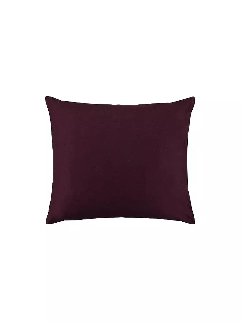 ESSENZA | Satin Bettwäsche 70x90cm / 140x200cm FLEUR Burgundy | dunkelrot