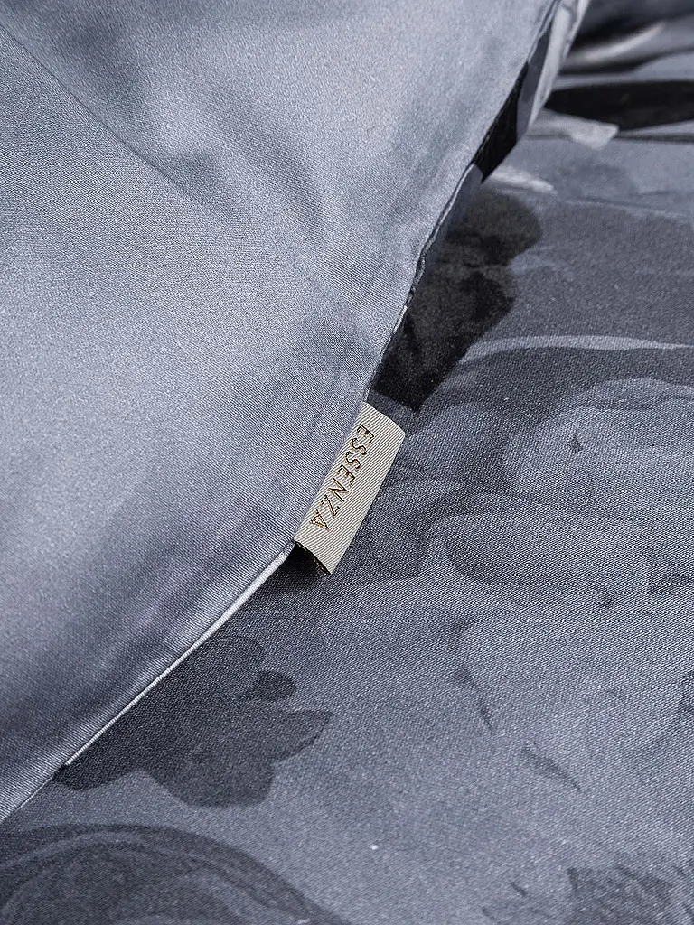 ESSENZA | Satin Bettwäsche 70x90cm / 140x200cm FLOOR Global Grey | hellgrau