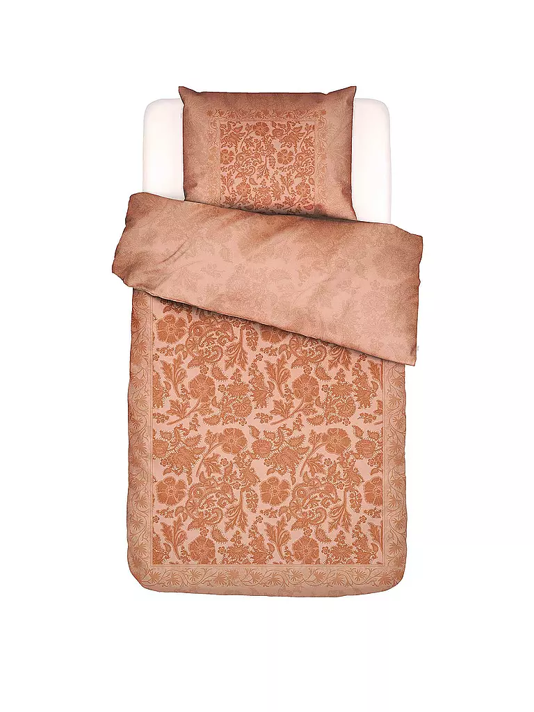 ESSENZA | Satin Bettwäsche 70x90cm / 140x200cm Maere Pink Sand | koralle
