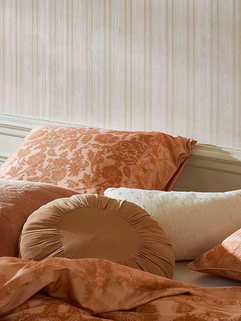 ESSENZA | Satin Bettwäsche 70x90cm / 140x200cm Maere Pink Sand | koralle
